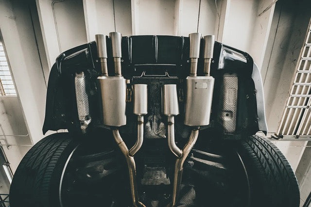 Active Autowerke E9X M3 Signature Rear Exhaust Gen. 2 - Tips: Silver