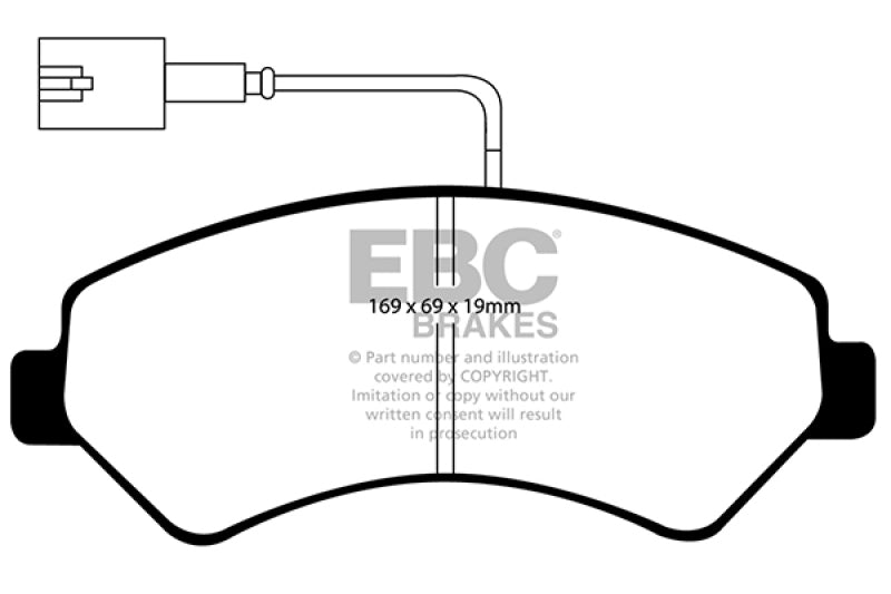 EBC 2014-2016 Ram Trucks Promaster 3.0L TD Greenstuff Front Brake Pads