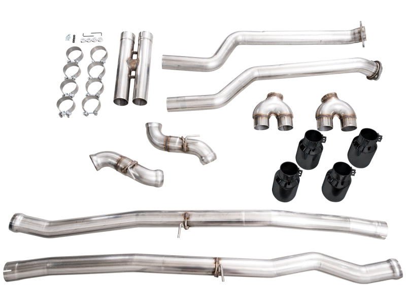 AWE BMW G90/G99 M5 Track Edition Catback Exhaust - Diamond Black Tips