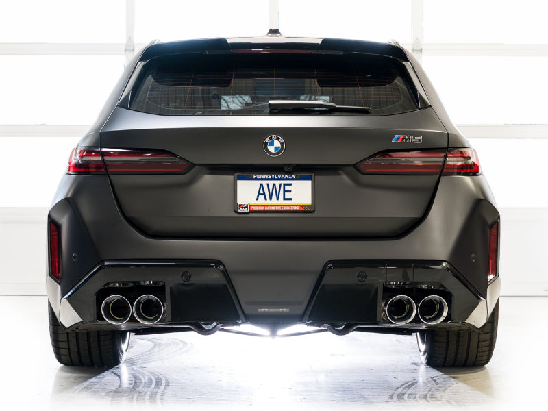 AWE BMW G90/G99 M5 Touring Edition Catback Exhaust - Chrome Silver Tips
