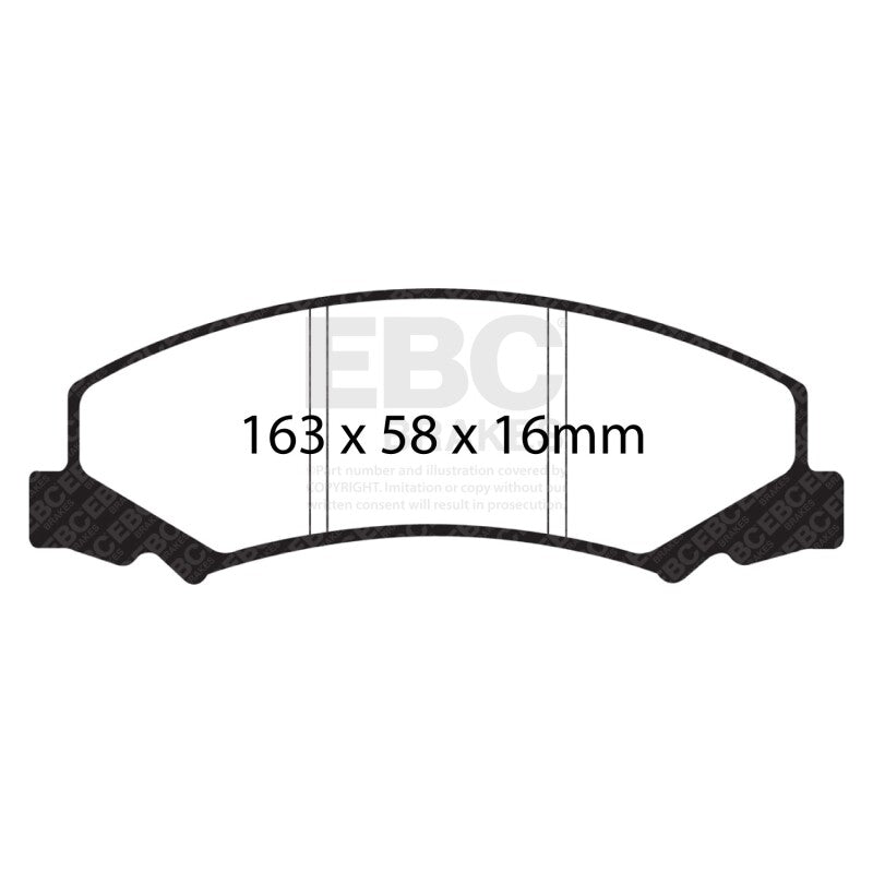 EBC 08-09 Buick Allure (Canada) 5.3 Redstuff Front Brake Pads