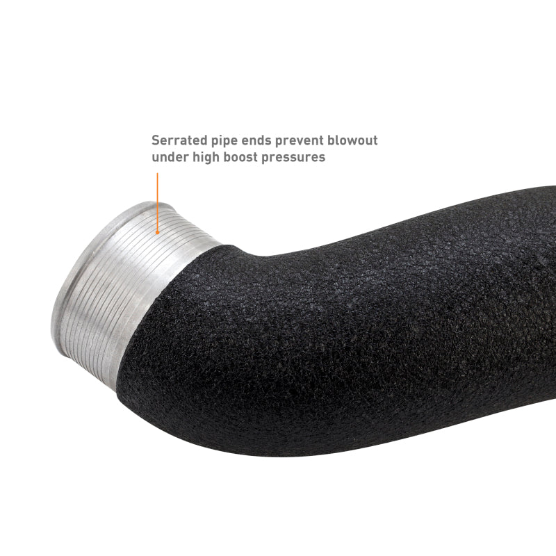 Mishimoto 2024+ Ford Mustang EcoBoost Charge Pipes - Wrinkle Black