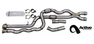 Active Autowerke M2C Equal Length Gen 2 Mid Pipe includes Active F-brace w straight pipes