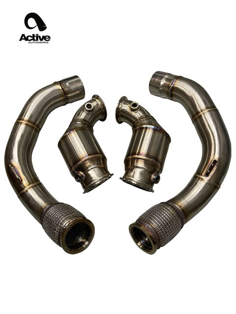 Active Autowerke F90 M5/M8 X5M/X6M Active A-Flow Catted Downpipes