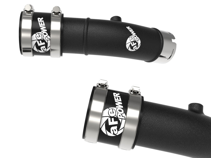 aFe BladeRunner 2-1/4in & 3in Aluminum Hot and Cold Charge Pipe Kit Black RAM 1500 RHO 25-27 L6-3.0L