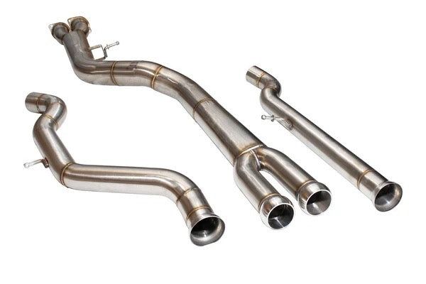 Active Autowerke F8X BMW M3 & M4 Mid Pipe includes Active F-brace. Rear Muffler: Non-resonated