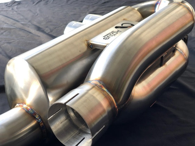 Active Autowerke F8X M3 M4 Signature Exhaust System includes Active F-brace - Carbon Tips