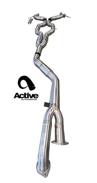 Active Autowerke G80/G82 M3/M4 Signature RACE ONLY Exhaust System - GOLIATH - Full race only exhaust - Carbon Tips