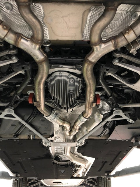 Active Autowerke F87 BMW M2 Competition Mid Pipe includes Active F-brace - Resonated Pipes