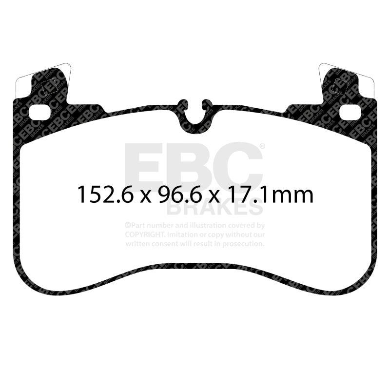 EBC 2020+ Land Rover Defender 90 P300 2.0T Extra Duty Front Brake Pads