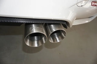 Active Autowerke Maad Maxx - F8X BMW M3 & M4 Rear Exhaust Section - 3 Can Valved - Exhaust w Tips w brushed tips