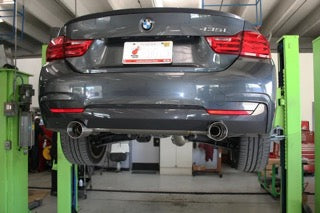 Active Autowerke F3X 340i | 440i Performance Valved Rear Exhaust GEN 2 - BMW F3x 340i Rear Exhaust with brushed tips