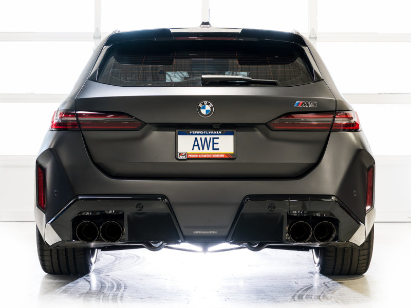 AWE BMW G90/G99 M5 Track Edition Catback Exhaust - Diamond Black Tips