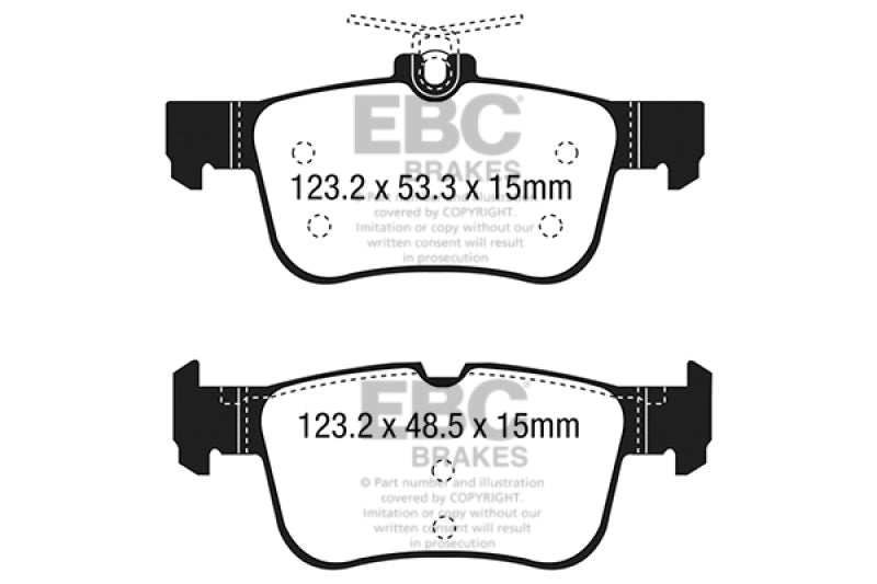 EBC 2021+ Ford Bronco Sport 1.5T Greenstuff Rear Brake Pads