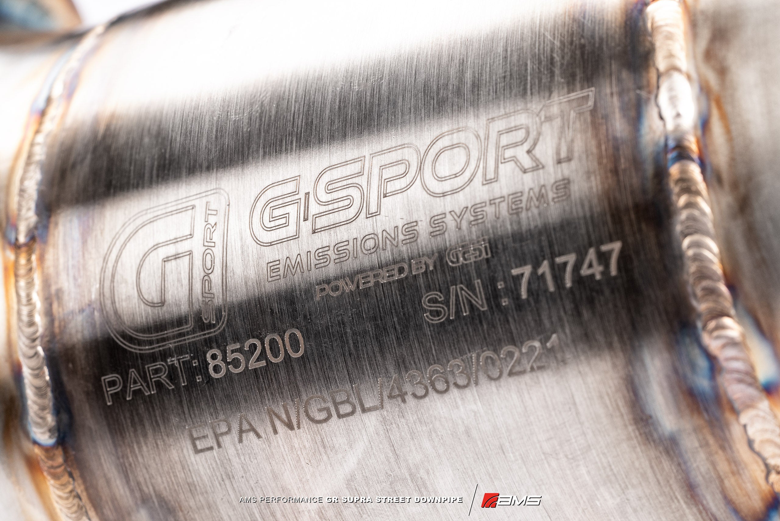 AMS Performance Stainless Steel Street Downpipe – 2020+ Toyota GR Supra A90