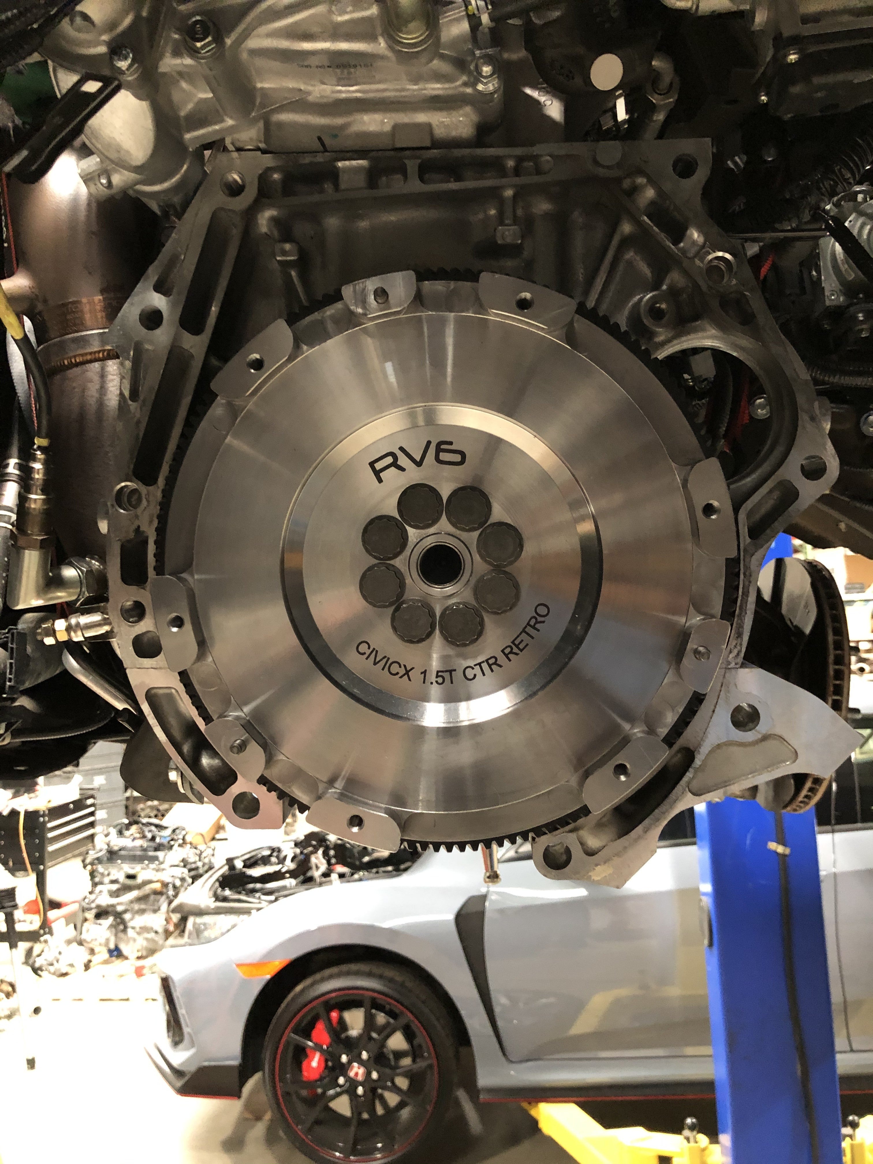 RV6 1.5T FK8 Clutch Retro Flywheel for 2016+ Honda Civic 1.5T (Type R Retrofit)