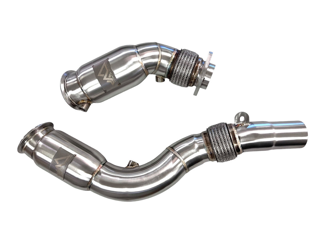MAD S55 Catted Downpipes M2C M3 M4 W/ Flex Section
