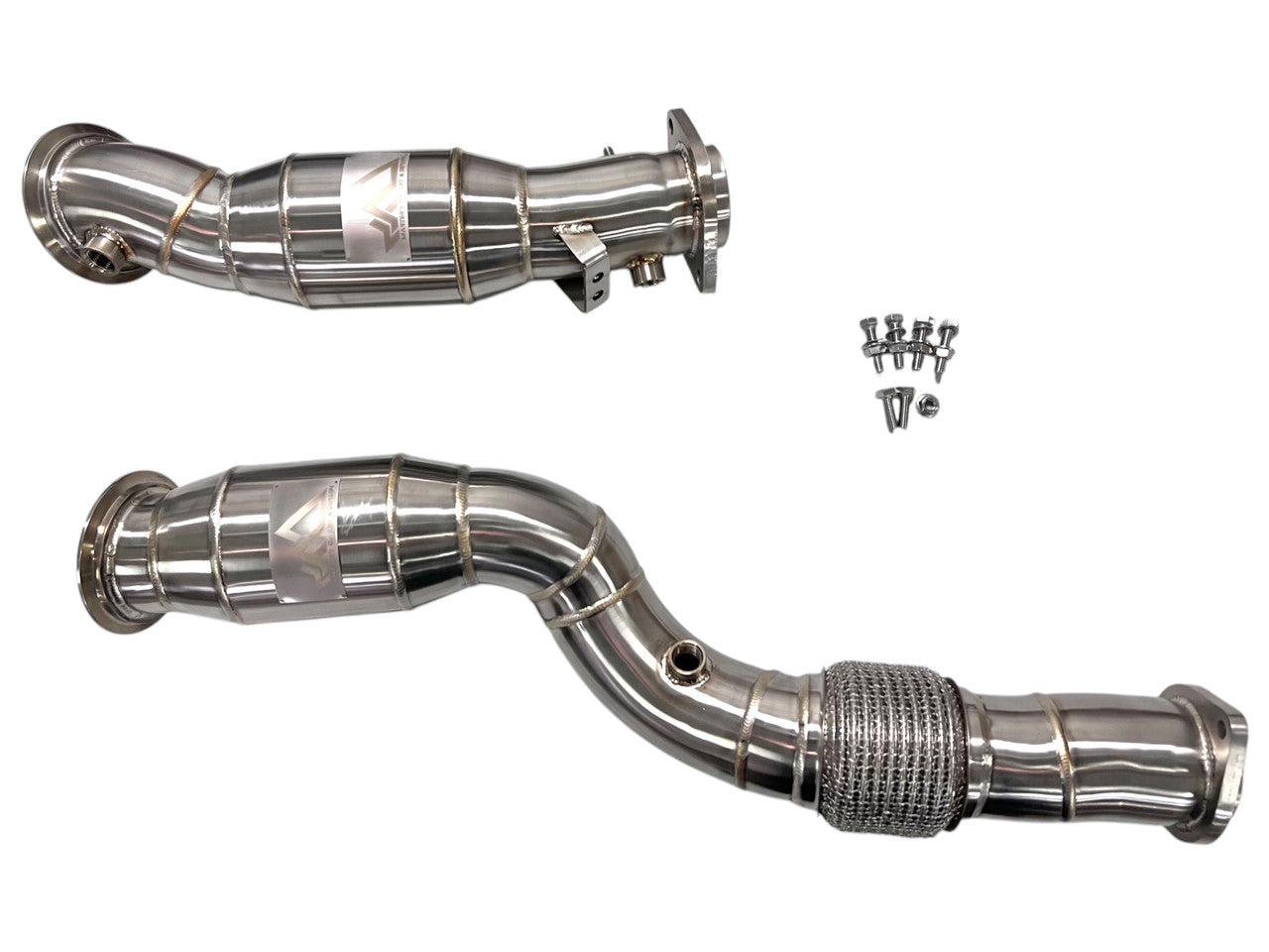 MAD S58 Catted 200 cell Downpipes M2  M3 M4 G80 G82 G83 W/ Flex Section