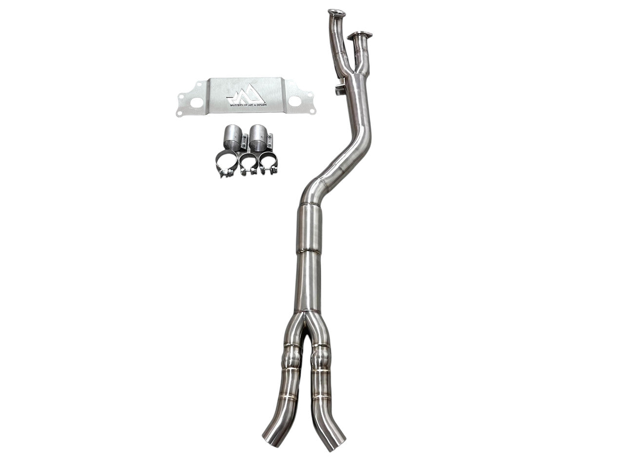 MAD G87 M2 S58 Resonated Single Midpipe  (Brace Included)