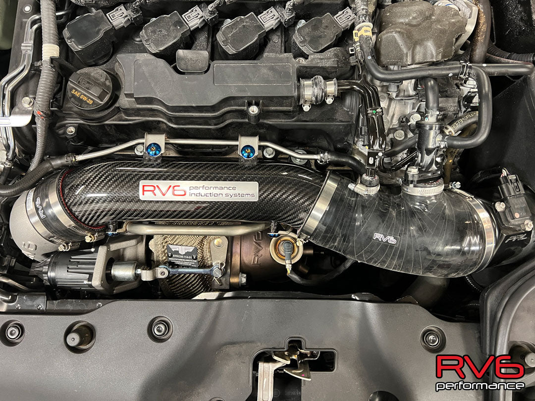 RV6 R660AS Antisurge / T51R RED Ball Bearing Turbo for FK8 2.0T with CF Inlet pipe