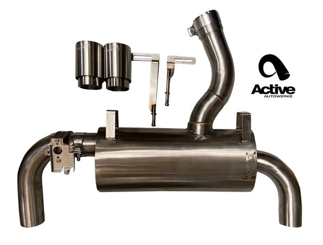 Active Autowerke F3X 335i | 435i Performance Valved Rear Exhaust GEN 2 w CARBON over brushed tips