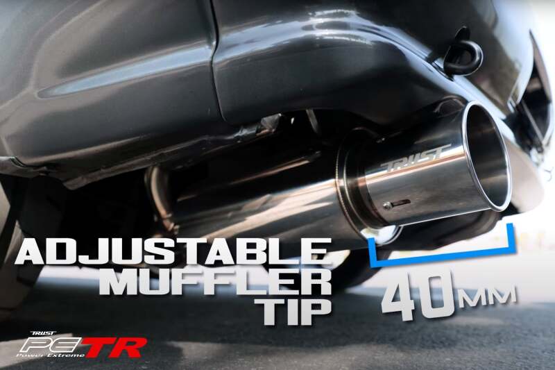 Greddy PE-TR Rolled Tip-Burnt-Ti L 190mm x 115mm