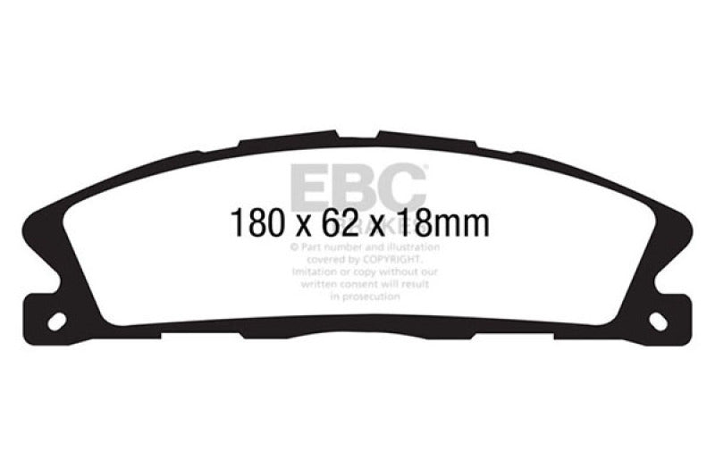 EBC 13+ Ford Explorer 3.5 Twin Turbo 4WD Greenstuff Front Brake Pads