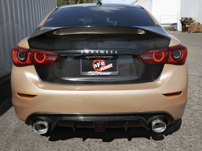 aFe Takeda Cat-Back Exhaust System Infiniti Q50 14-15 V6-3.7L- Polished Tip
