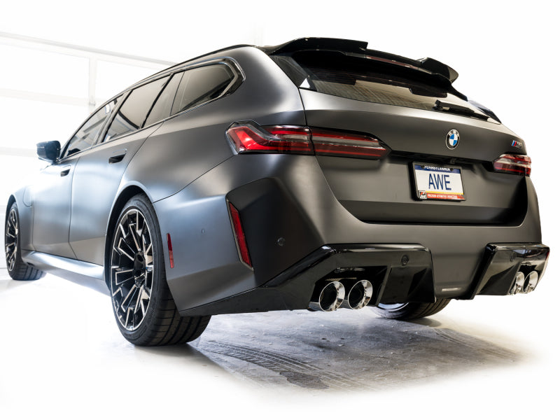 AWE BMW G90/G99 M5 Touring Edition Catback Exhaust - Chrome Silver Tips