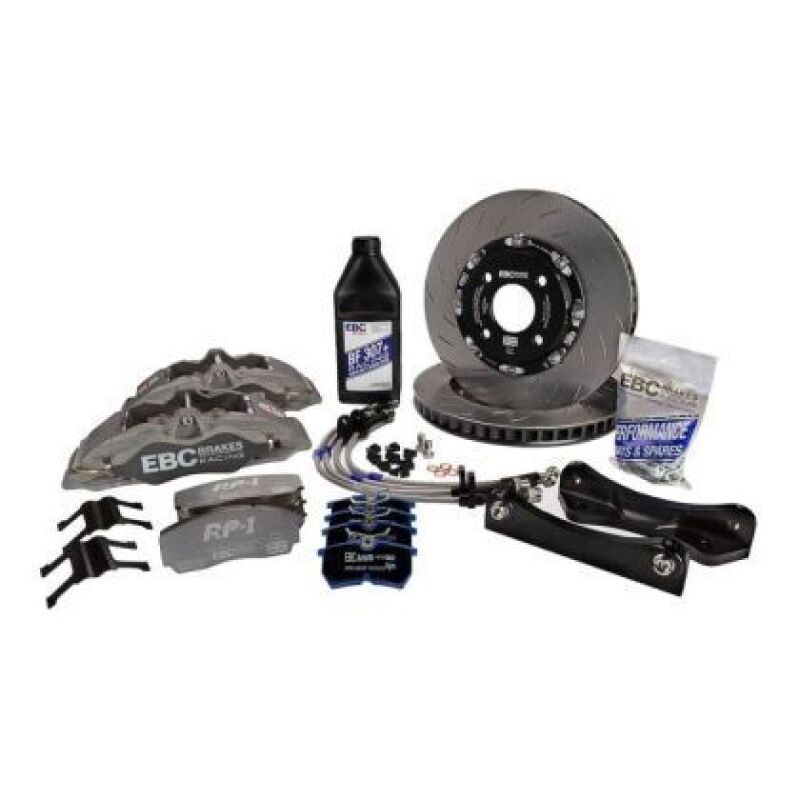EBC Racing 01-07 Acura RSX Type S 2.0L Anodized Apollo-4 Calipers 330mm Rotors Front Big Brake Kit