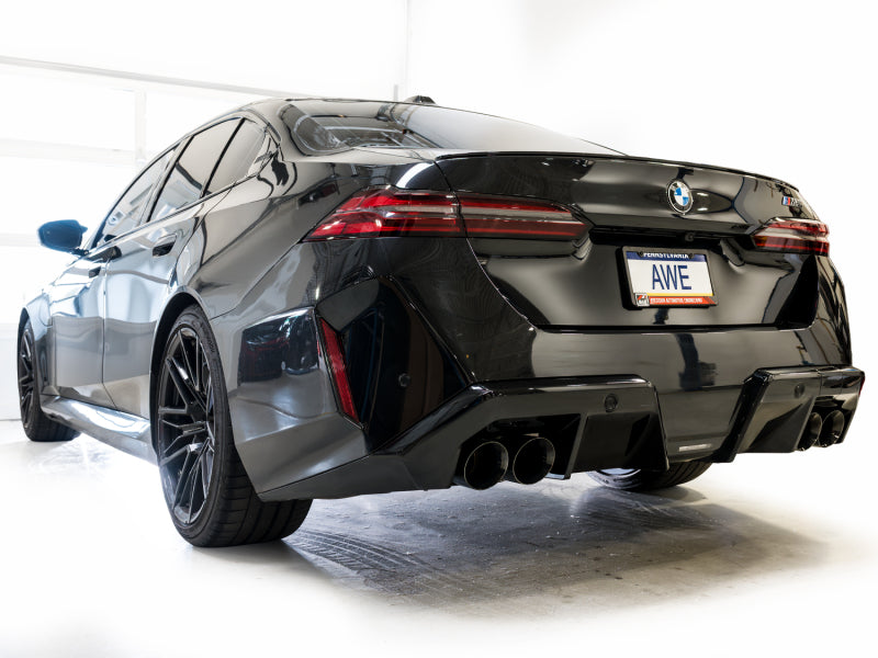 AWE BMW G90/G99 M5 Track Edition Catback Exhaust - Diamond Black Tips