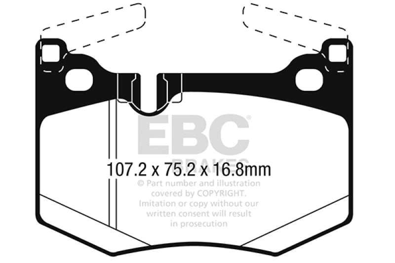 EBC 2016+ Lexus GS-F Bluestuff Rear Brake Pads