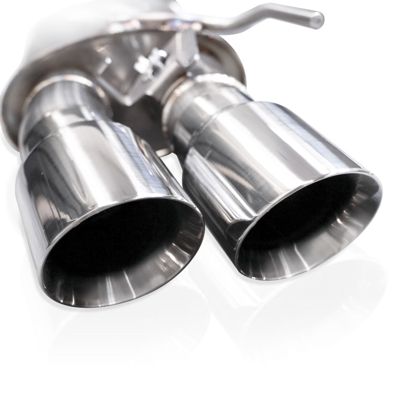 Stainless Works 2024 Mustang GT Catback Quad Tips Redline Sound X-Pipe Performance Connect Exhaust