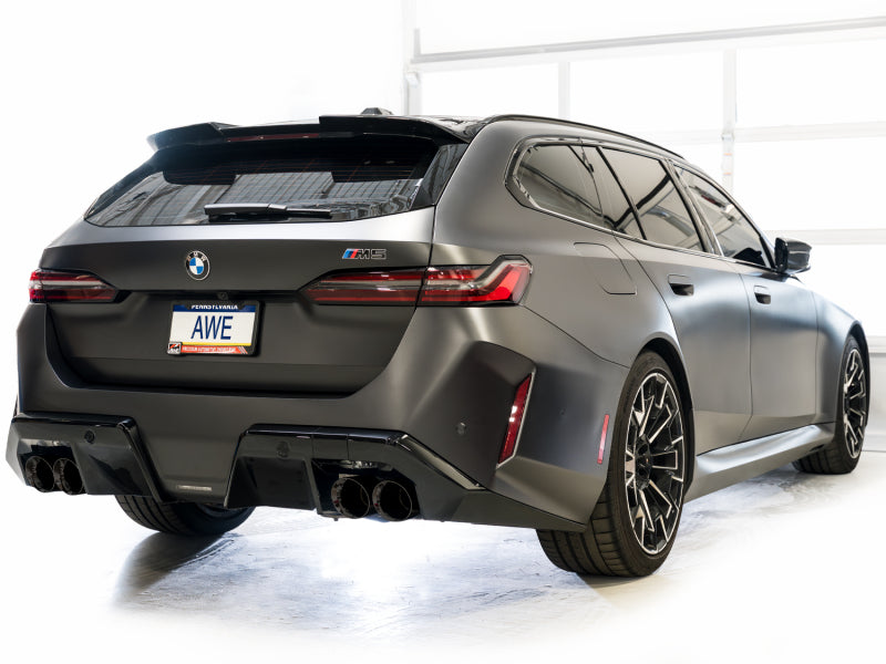 AWE BMW G90/G99 M5 Track Edition Catback Exhaust - Diamond Black Tips