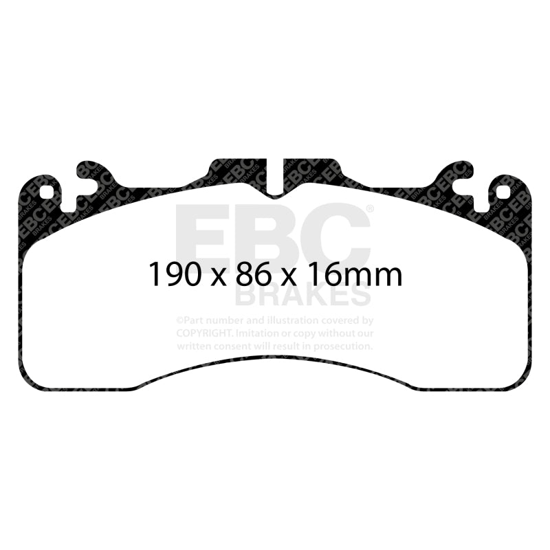 EBC 2016+ Lexus GS-F Bluestuff Front Brake Pads