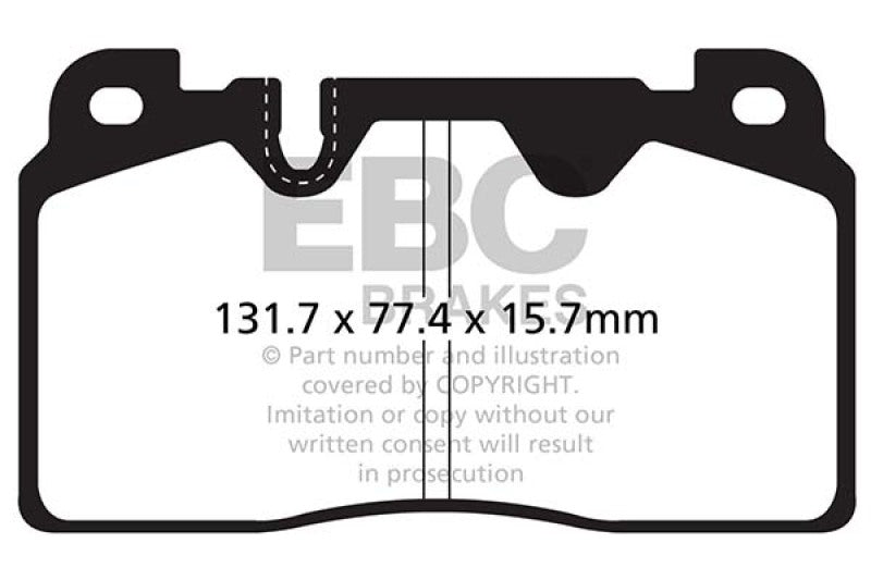 EBC 12-18 Audi Q5 BR 2.0T Extra Duty Front Brake Pads