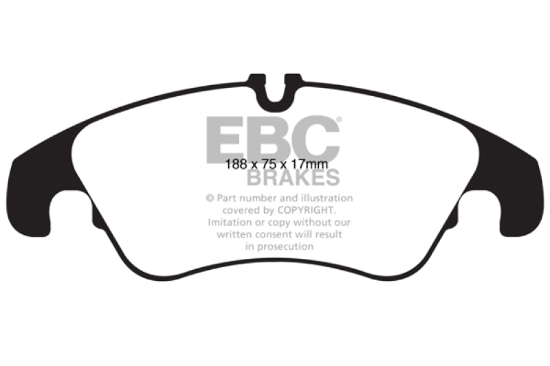 EBC 2011 Audi Q5 BR 2.0T Extra Duty Front Brake Pads
