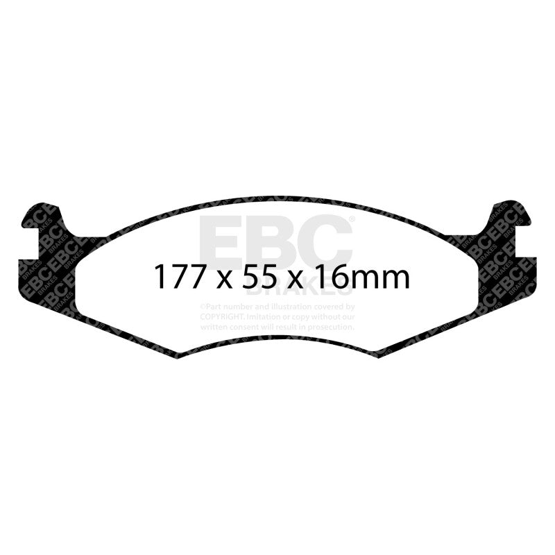 EBC 92-03 Am General H1 Yellowstuff Front Brake Pads