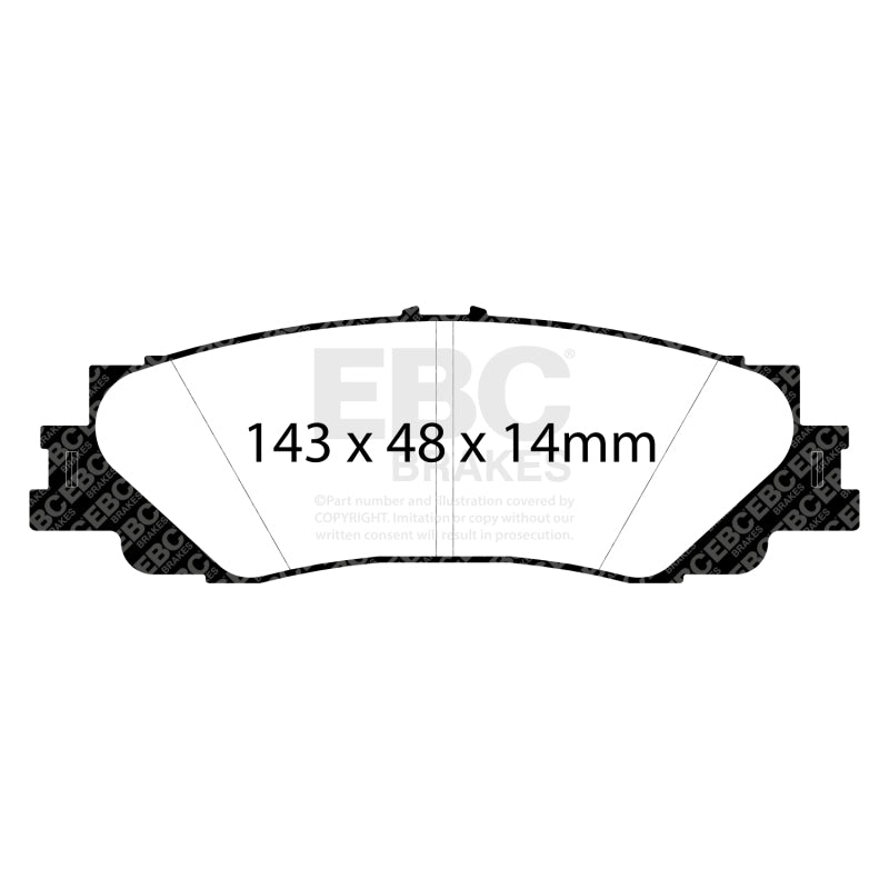EBC 2022+ Lexus LX600 3.5TT Yellowstuff Rear Brake Pads