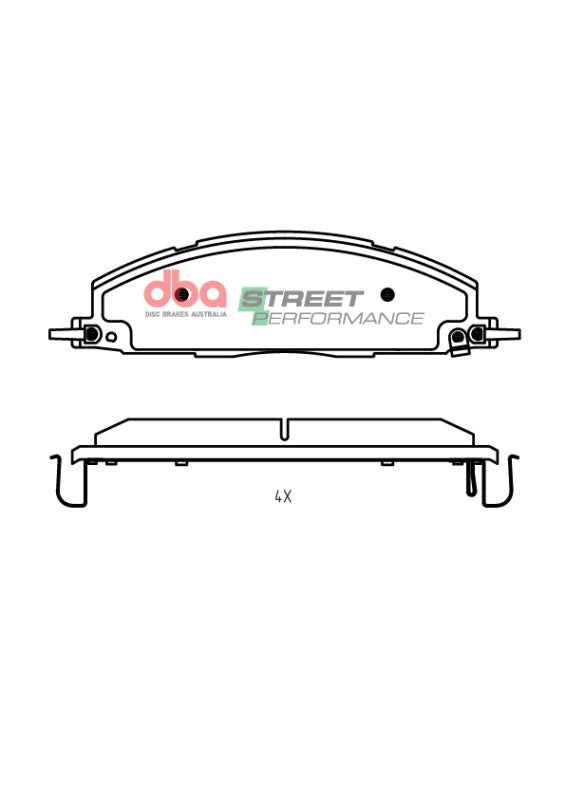 DBA 219+ RAM 2500/3500 (DJ) 6.7L 4WD SP Performance Rear Brake Pads