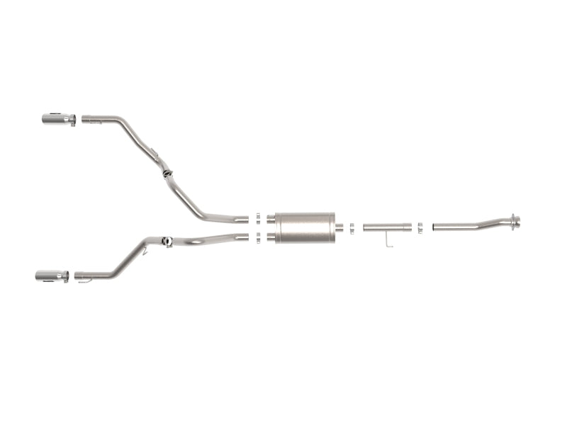aFe 21-26 Ford F150 Tremor Vulcan Series 3IN 304SS Cat-Back Exhaust Dual Rear Exit w/Polished Tip