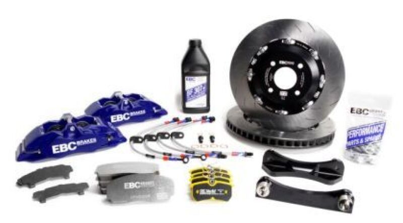 EBC Racing 01-07 Acura RSX Type-S 2.0L Blue Apollo-4 Calipers 330mm Rotors Front Big Brake Kit