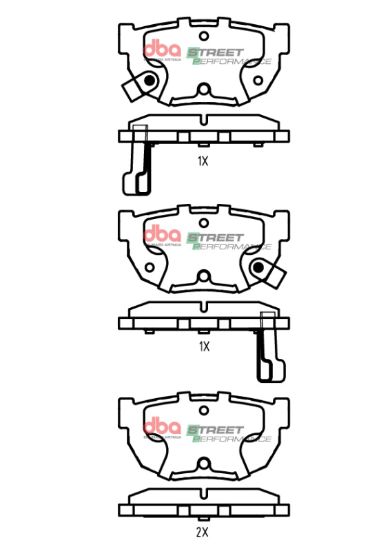 DBA 82-04 Nissan SP Performance Rear Brake Pads