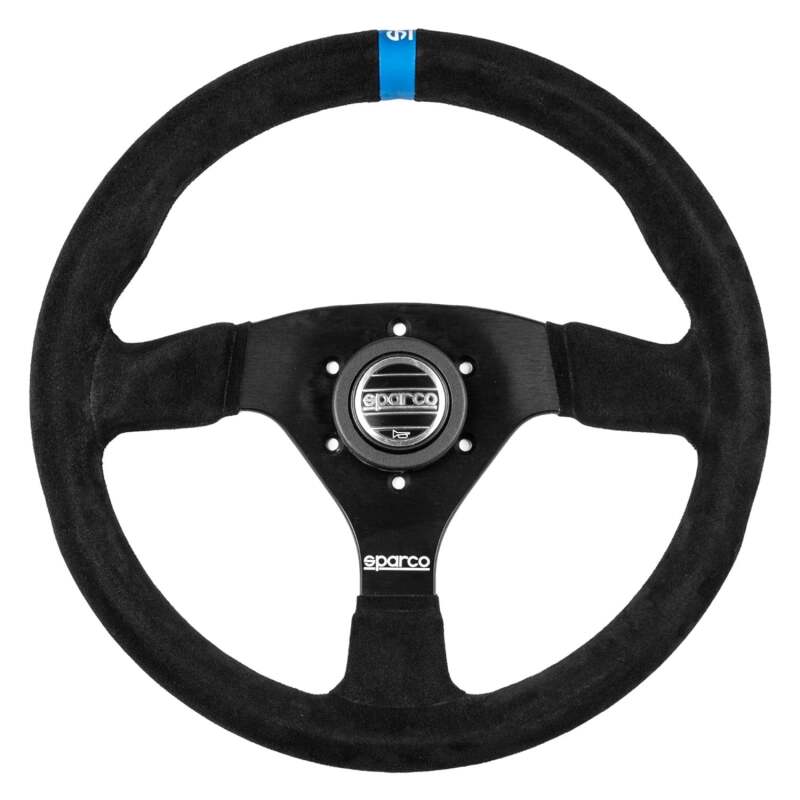 Sparco Steering Wheel 383 Suede Black w/ Logo