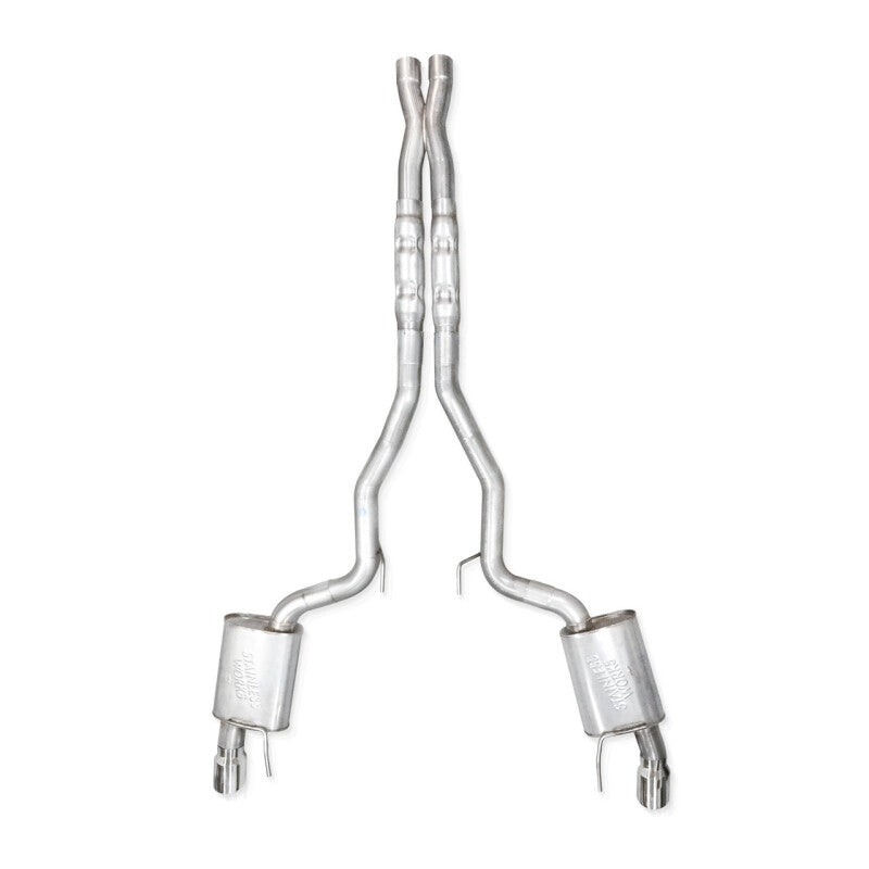 Stainless Works 2024 Mustang GT Catback Dual Tips Redline Sound H-Pipe Performance Connect Exhaust