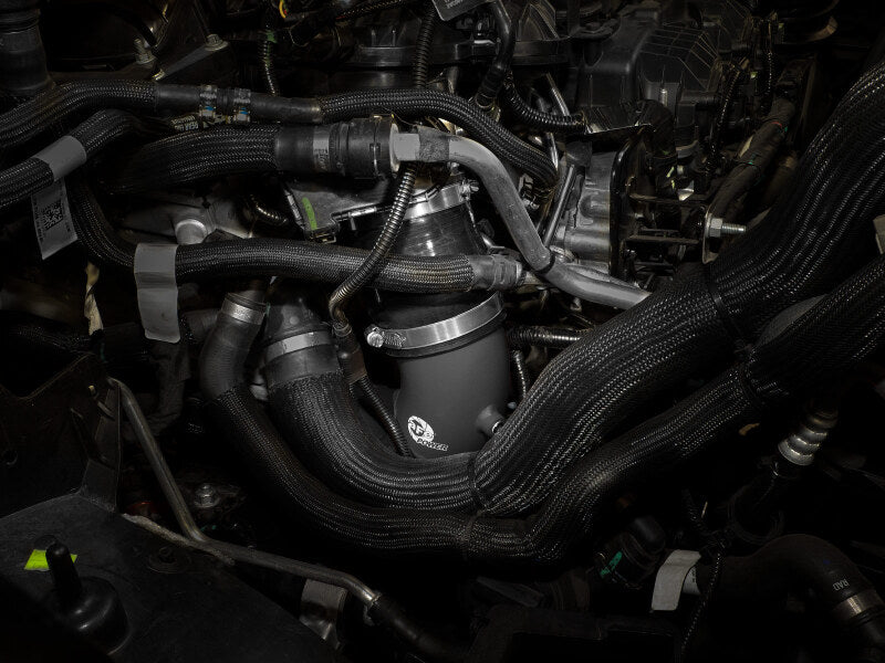 aFe BladeRunner 2-1/4in & 3in Aluminum Hot and Cold Charge Pipe Kit Black RAM 1500 RHO 25-27 L6-3.0L