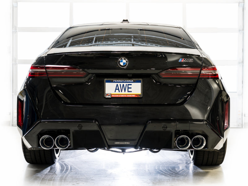 AWE BMW G90/G99 M5 Touring Edition Catback Exhaust - Chrome Silver Tips