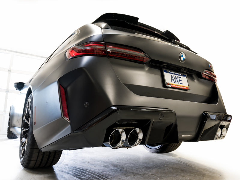 AWE BMW G90/G99 M5 Touring Edition Catback Exhaust - Chrome Silver Tips