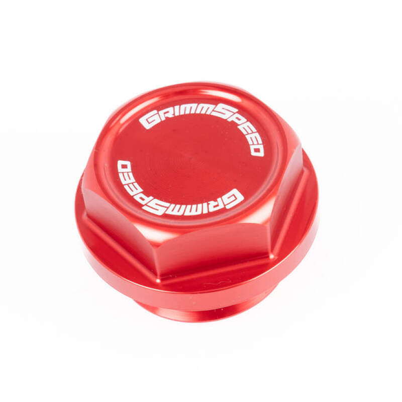 GrimmSpeed 89-22 Subaru All Models Bolt Oil Caps - Red