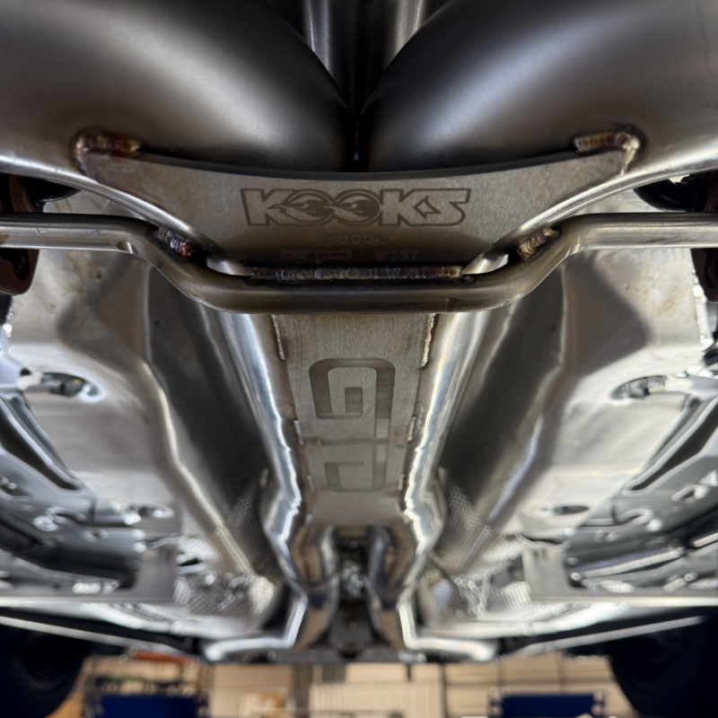 Kooks 2025+ Ford Mustang GTD 5.2L 3in OEM Connection GREEN Catted X-Pipe (Kooks Header Required)